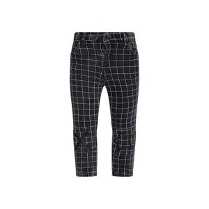 Kids Black Checkered Jeans